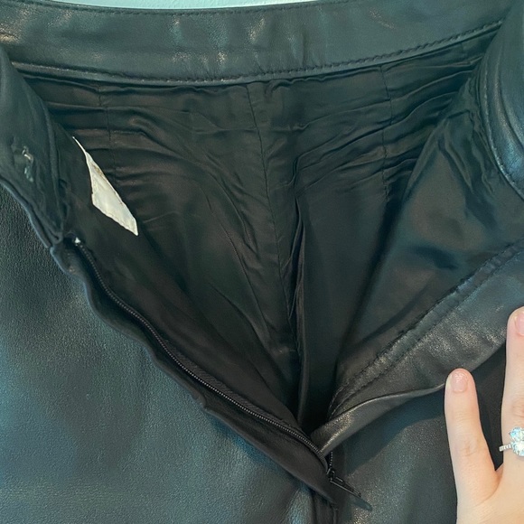 Vintage Modele Algo High Waisted Leather Pants - Picture 6 of 10